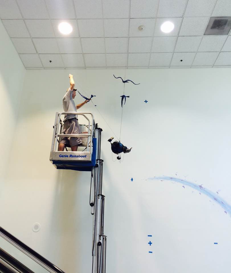 Hanging work, J Shea